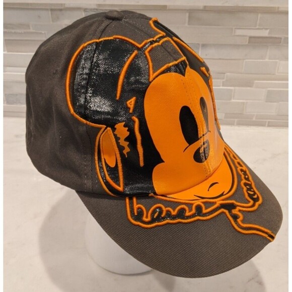 Disney Accessories - Mickey Mouse Headphones Baseball Cap Disney Orange/Black/Gray One Size Adults